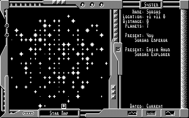 Star Governor sample map screen