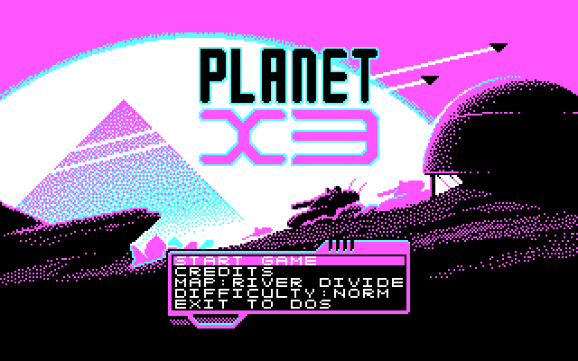 Planet X3 in CGA mode