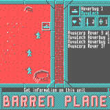 Mockup for the forthcoming Barren Planet game